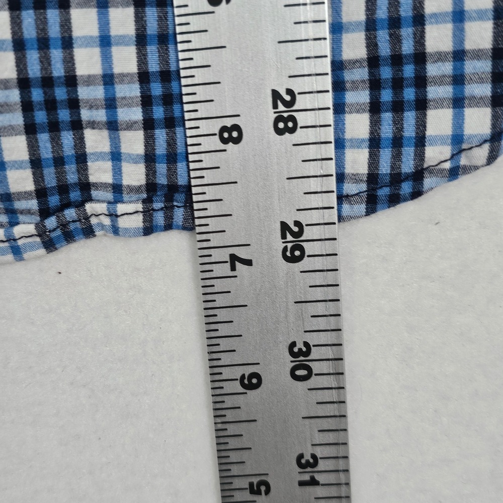 Columbia Mens Blue White Plaid Long Sleeve Button Down Shirt Large AM7968 - Picture 3 of 12